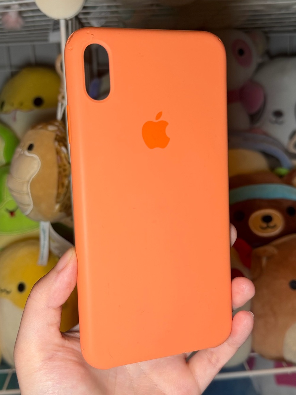 Apple IPhone XS Max Silicone Case in Papaya Orange (2020)